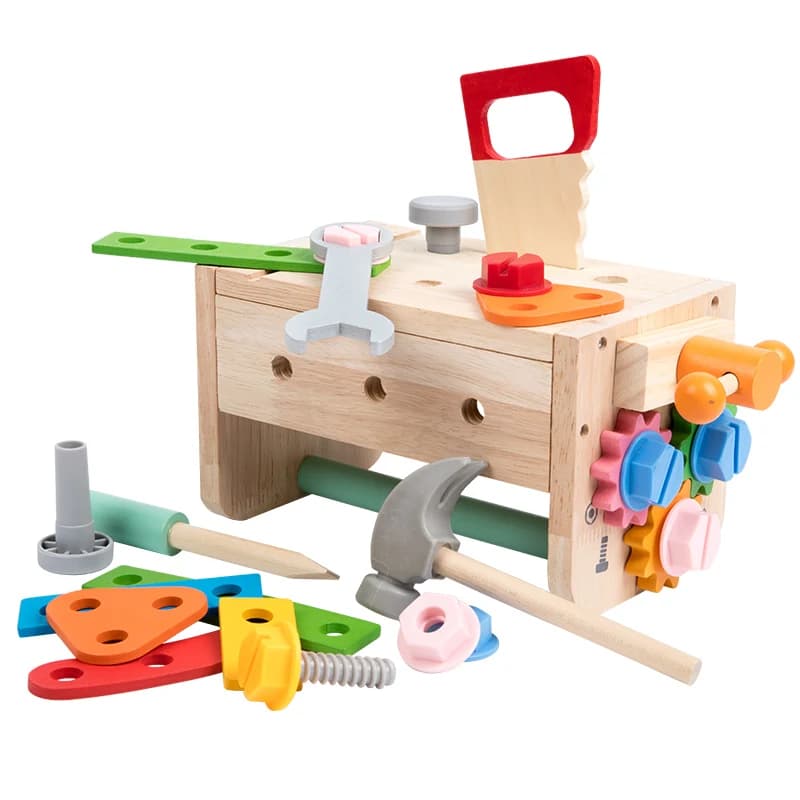Wooden Tool Set For Kids Toys Montessori Toys Workbench Construction Toys Educational Toys For Christmas Birthday Gifts For Boys