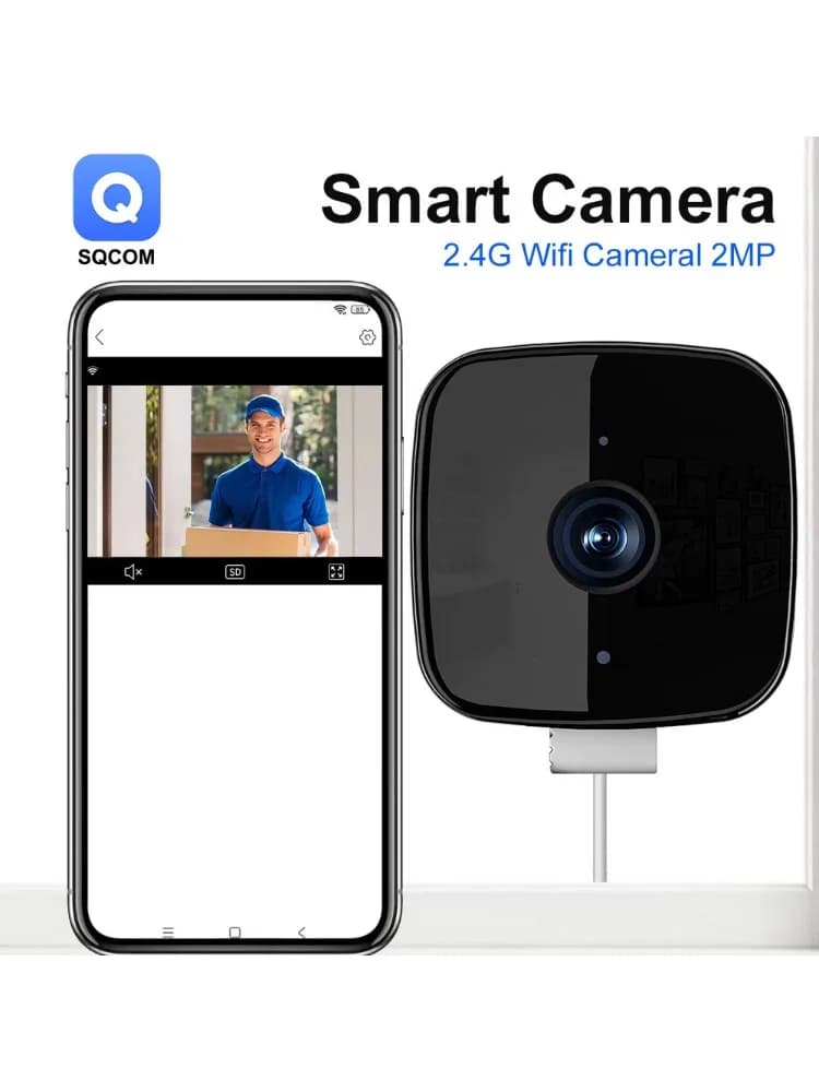 Mini Cube Camera Wifi Indoor Security IP Cam with Two-Way Audio Human Detection Night Vision Home CCTV Surveillance Cameras
