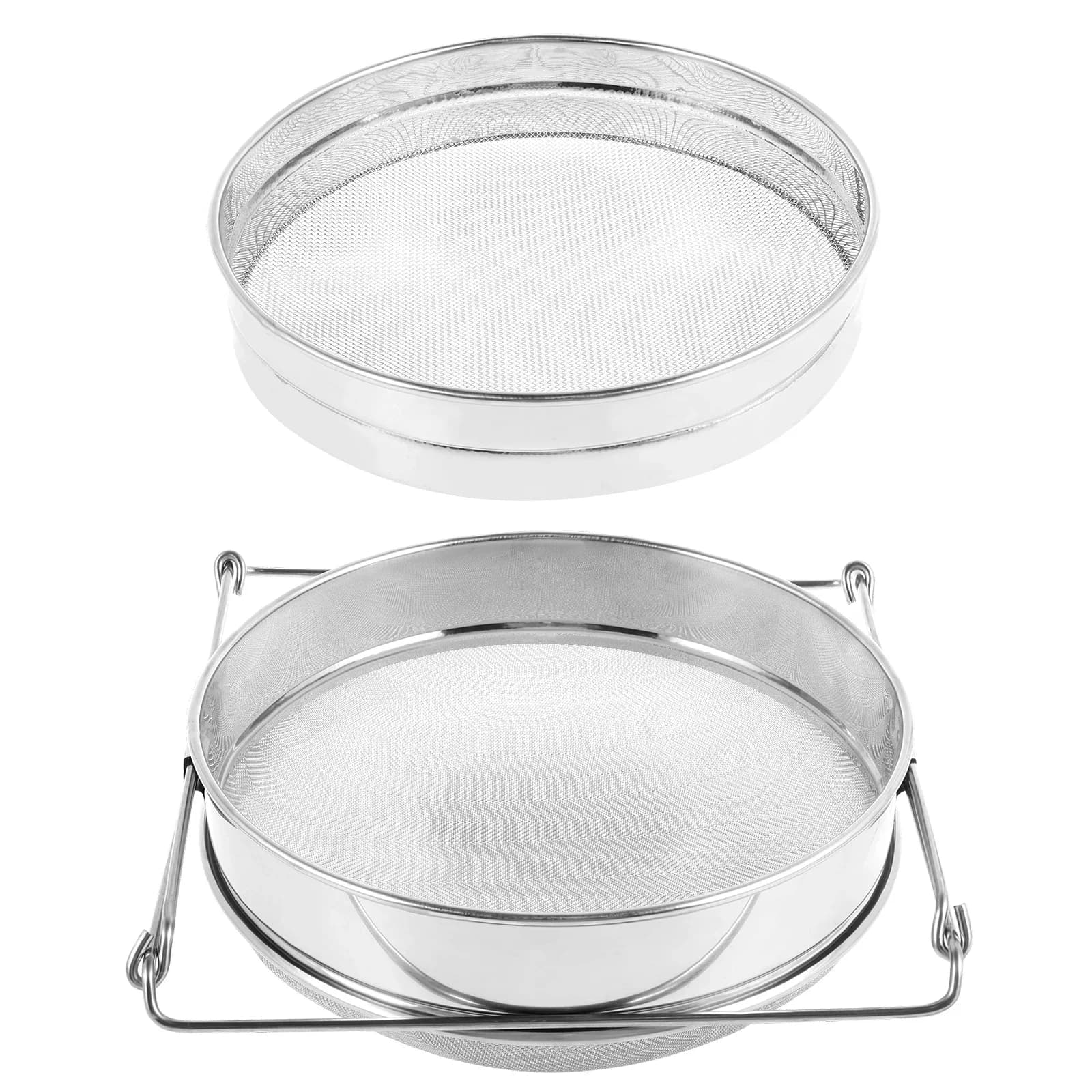 Double Sieve Honey Strainer Stainless Steel Honey Extractor Mesh Sieve Beekeeping Bee Tools Net Impurity Filter Garden Supplies