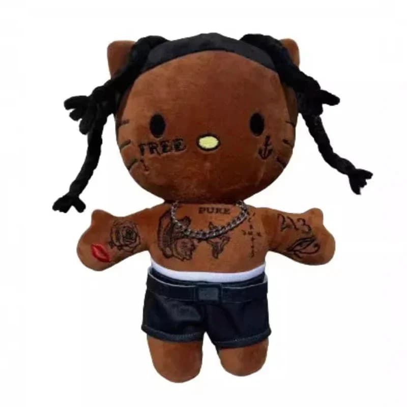 Multiple Styles Hello Kitty Eminem xxxtentacion Frank Ocean Plush Toy Doll with Clothes Stuffed Soft Plush Toys Fans Collect Gif