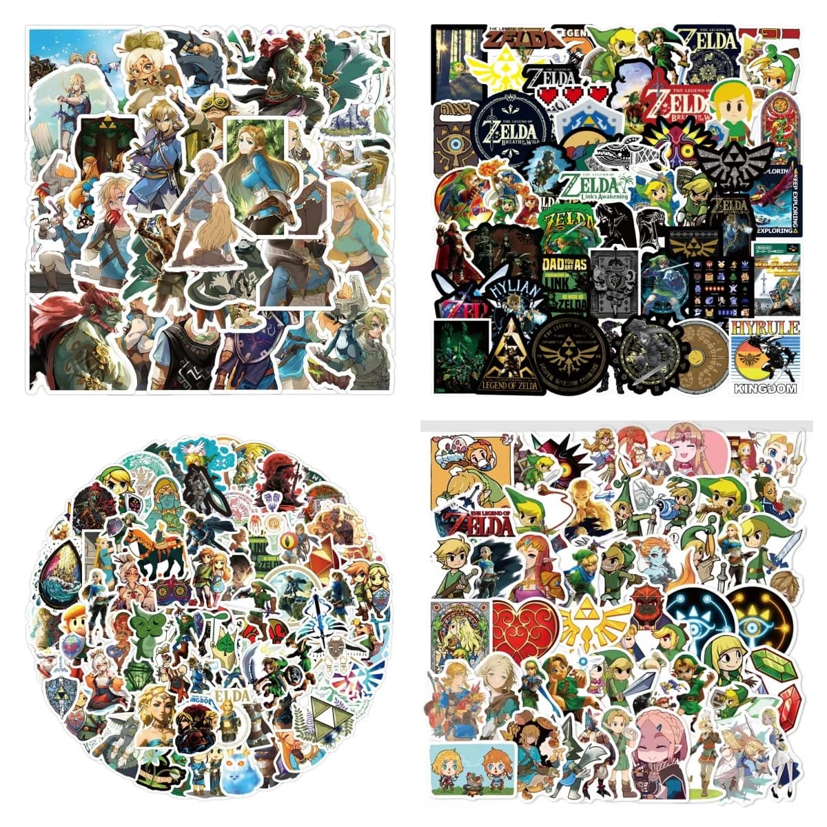 2025 New 50pcs The Legend of Zelda Graffiti Skateboard Pocket Suitcase Car Animation Waterproof Decorative Sticker