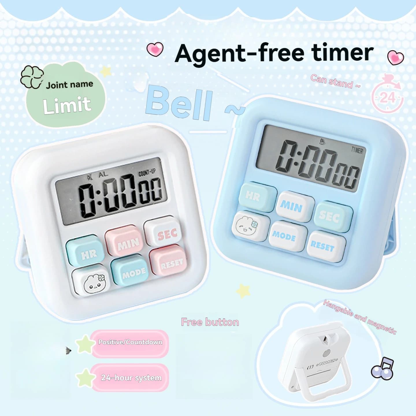 1PC Timer Countdown Timer Student Learning Reminder Manager Time Management