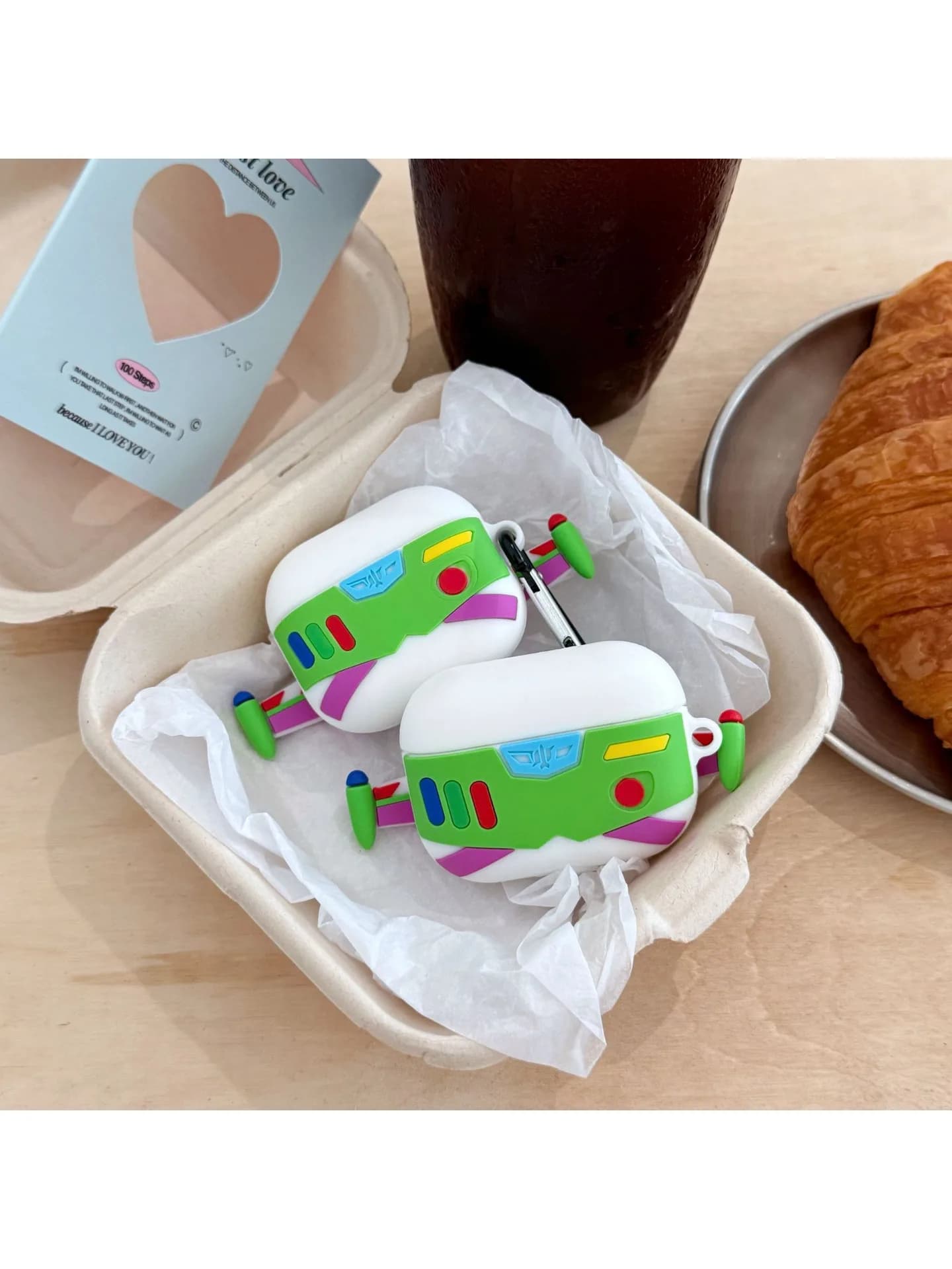 For Airpods 4 Case 2024,Buzz Lightyear 3D Cartoon Proective Earphone Silicone Cover For Airpods Pro 2 Case/Airpods 3 2 1 Case