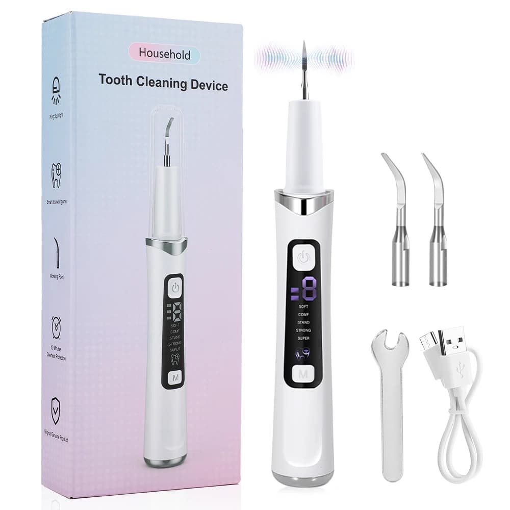 Electric Ultrasonic Dental Scaler 5 Modes Calculus Oral Tartar Remover Tooth Stain Cleaner Teeth Whitening Oral Care
