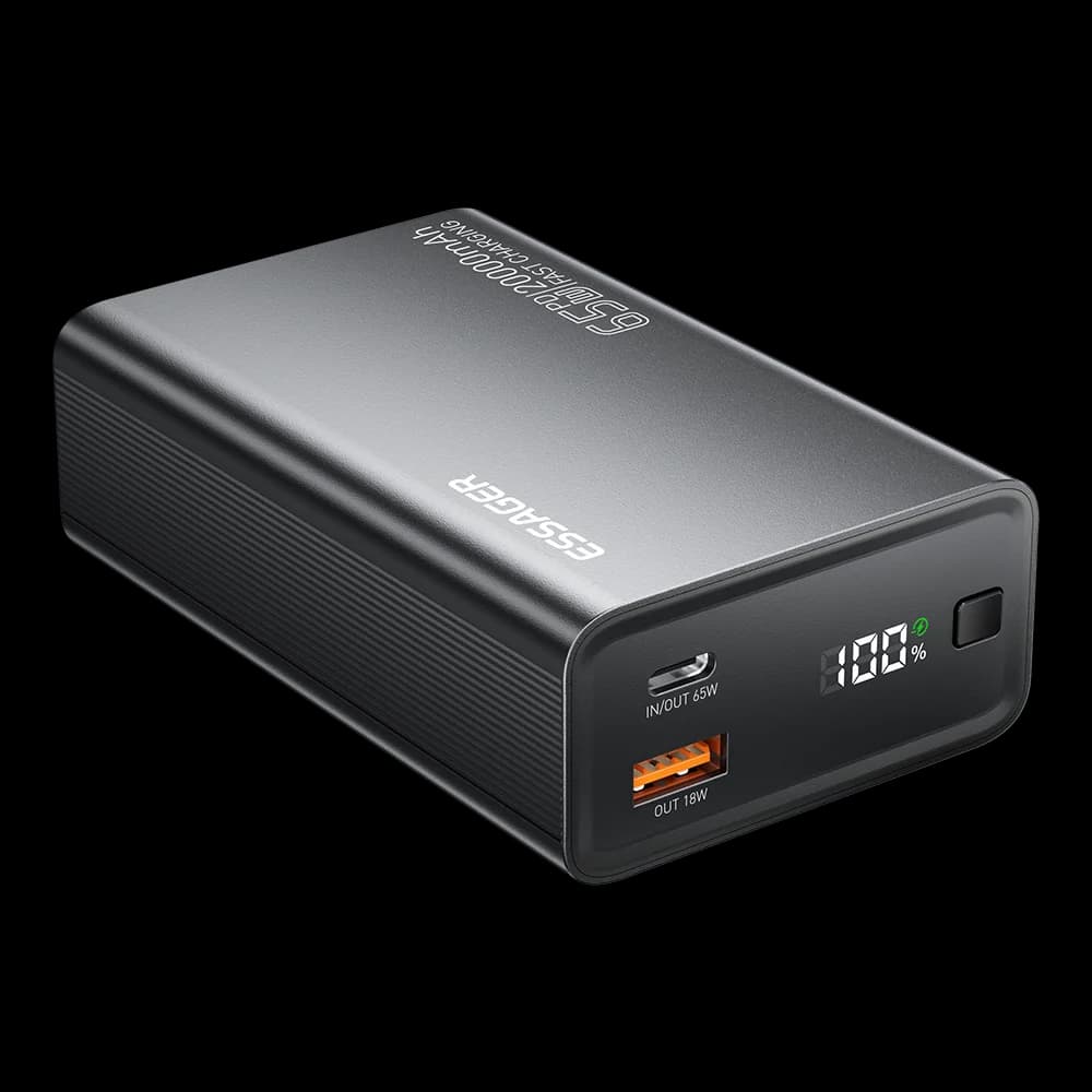 Essager Power Bank 20000mAh Portable PD 65W Fast Charging Mobile Phone External Battery Powerbank For IPhone17 16 15 Laptop Mac