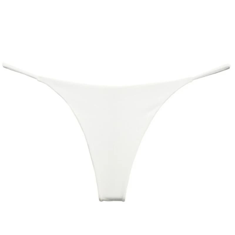 G-string Panties Cotton Women's Underwear Sexy Panties Female Underpants Thong Solid Color Pantys Lingerie M-XL Low-Rise Design