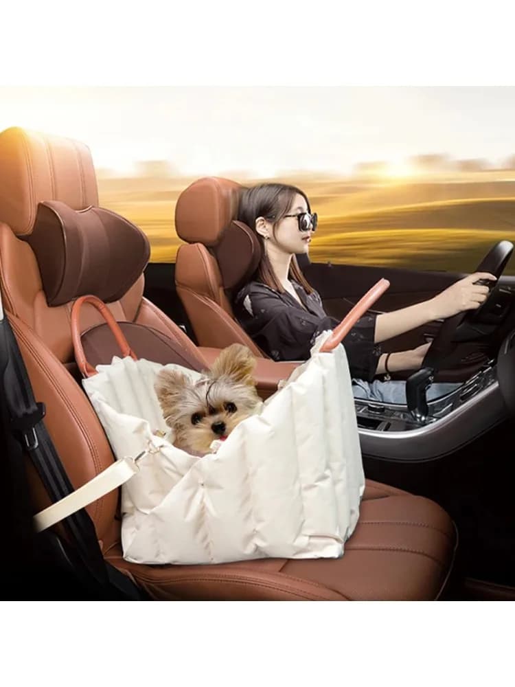 Portable Pet Dog Bag for Travel Luxury Handbag Winter Warm Removable Portable Outdoor Travel Safety Seat Bag Cat supplies