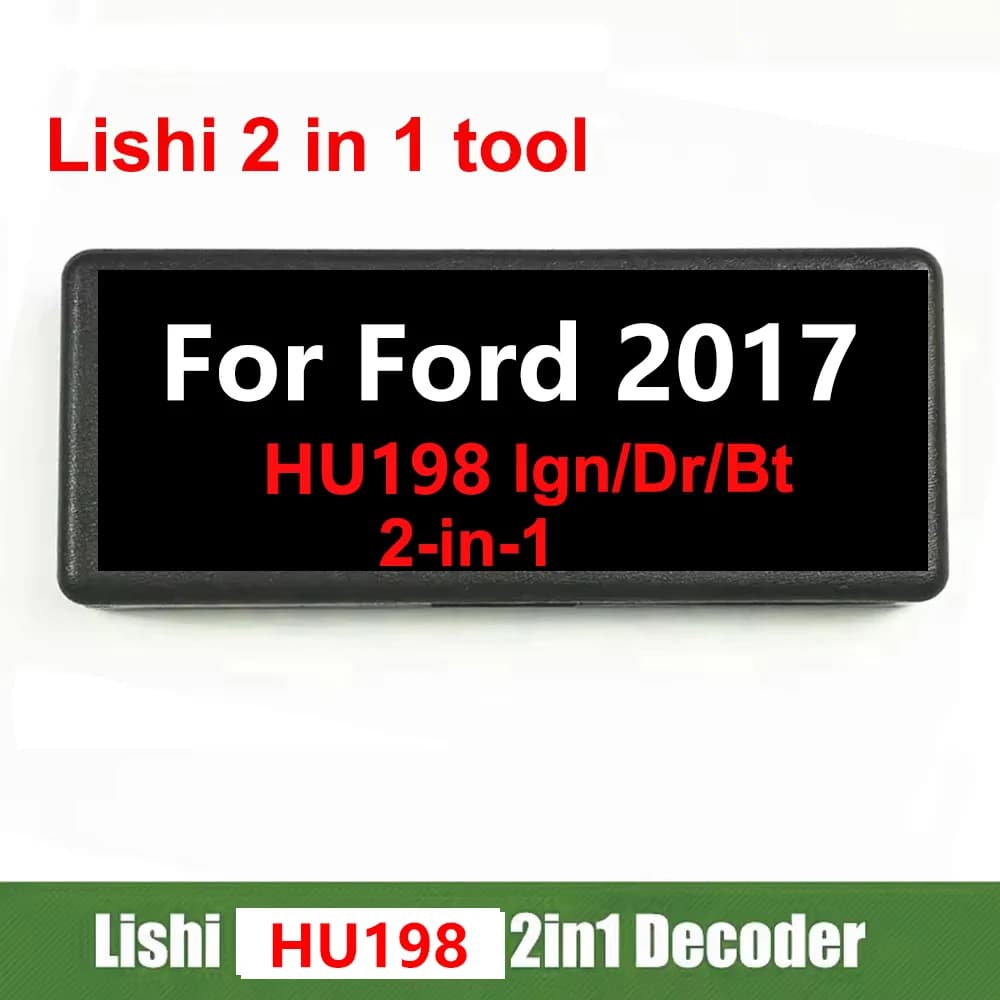 Original Lishi 2in1 FOR HU198 TOOLS NO BLACK BOX for ford 2017
