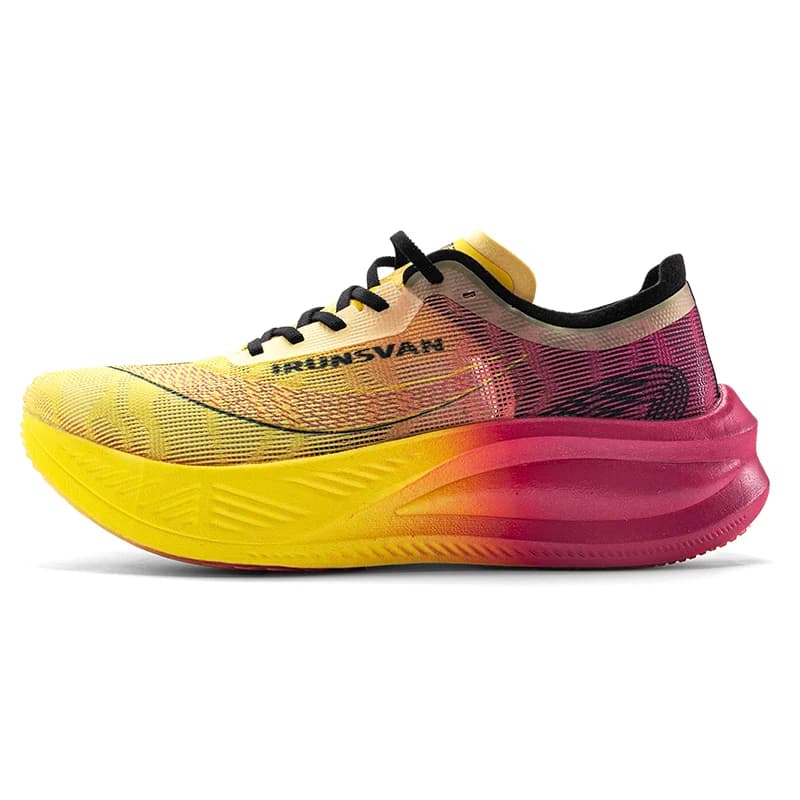 IRUNSVAN Men Professional Marathon Running Shoes Nylon Carbon Plate Road Sports Shoes Lightweight Women Trainers Sport Sneakers