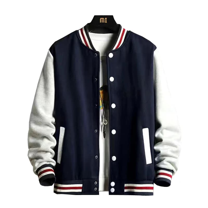 Supzoom New Arrival Fashion Fleece Casual Baseball Uniform Cotton Spliced Regular Rib Sleeve Brand Clothing Bomber Jacket Men