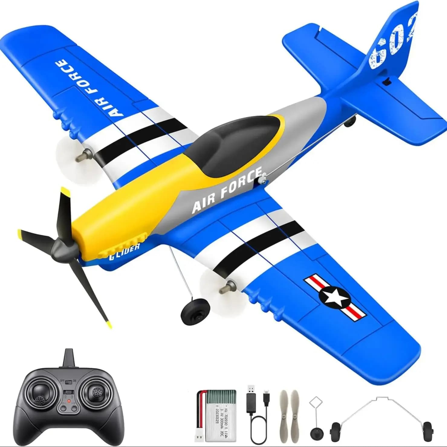 P51 RC Plane 2.4G 3CH EPP Foam Remote Control Fighter Fixed Wingspan Glider Outdoor RTF RC Warbird Airplane Toys Gifts