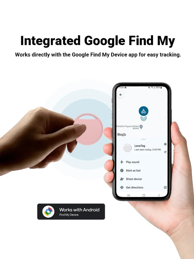 Navigation Tracker For Android Phones Work With Google Find Hub App Remote Locating Key Finder for Xiaomi Samsung Pixel GMS