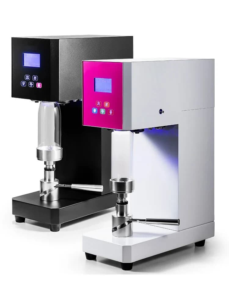 220V Can Sealing Machine Commercial Plastic Cans Automatic Beverage Sealing Machine Cup Milk Tea Equipment Complete