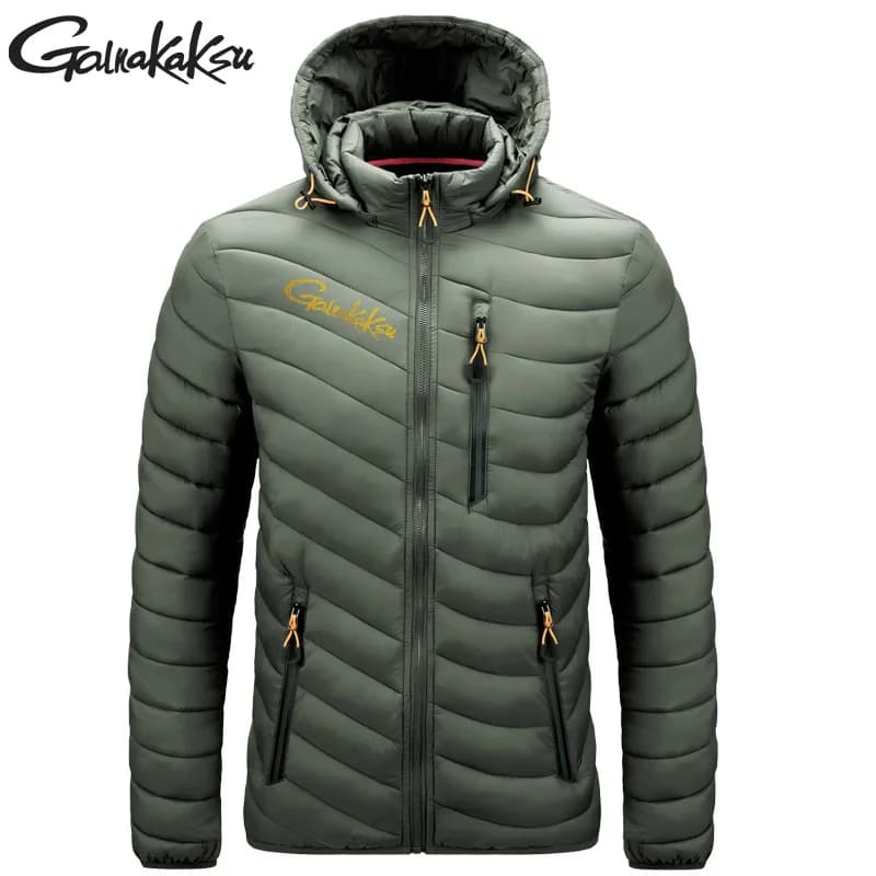 2025 New Winter Fishing Clothes Men's Waterproof Fishing Down Jacket for Outdoor Cycling Windproof Clothes Warm Fishing Jackets