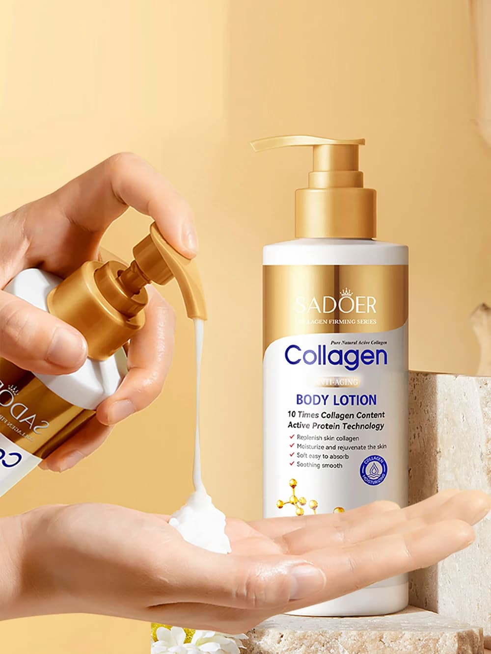 Collagen Body Lotion for Firming & Hydration - Intense Moisturizer Anti-Aging Skin for Dry, Sagging Skin, Nourishment 300g/pc