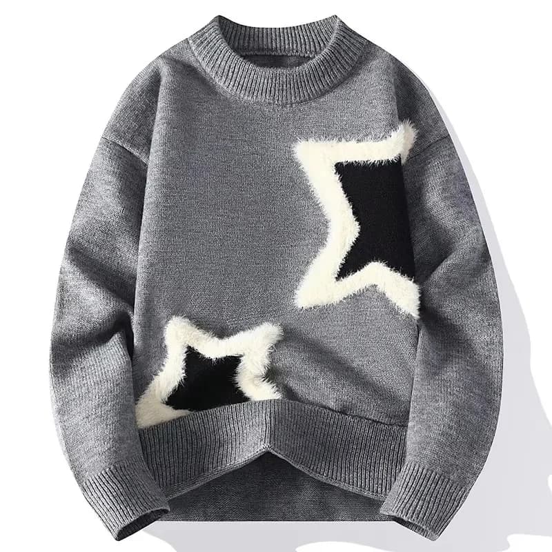 Men Streetwear O-neck Knitted Pullovers Outwear Casual Sweaters New Fashion Man Loose Sweaters Male Pullovers Winter Clothing 4X