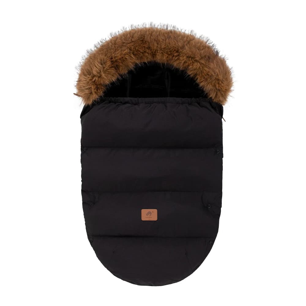Envelope In Stroller Winter Thicker Socks Removable Fur Collar Windproof Warm Universal Pram Baby Footmuff Stroller Accessories