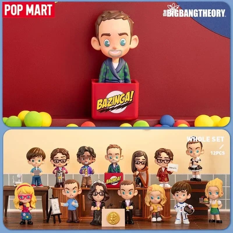 POP MART The Big Bang Theory Series Blind Box Guess Bag Desktop Decoration Cute Model Gift Girl Blind Bag Toys