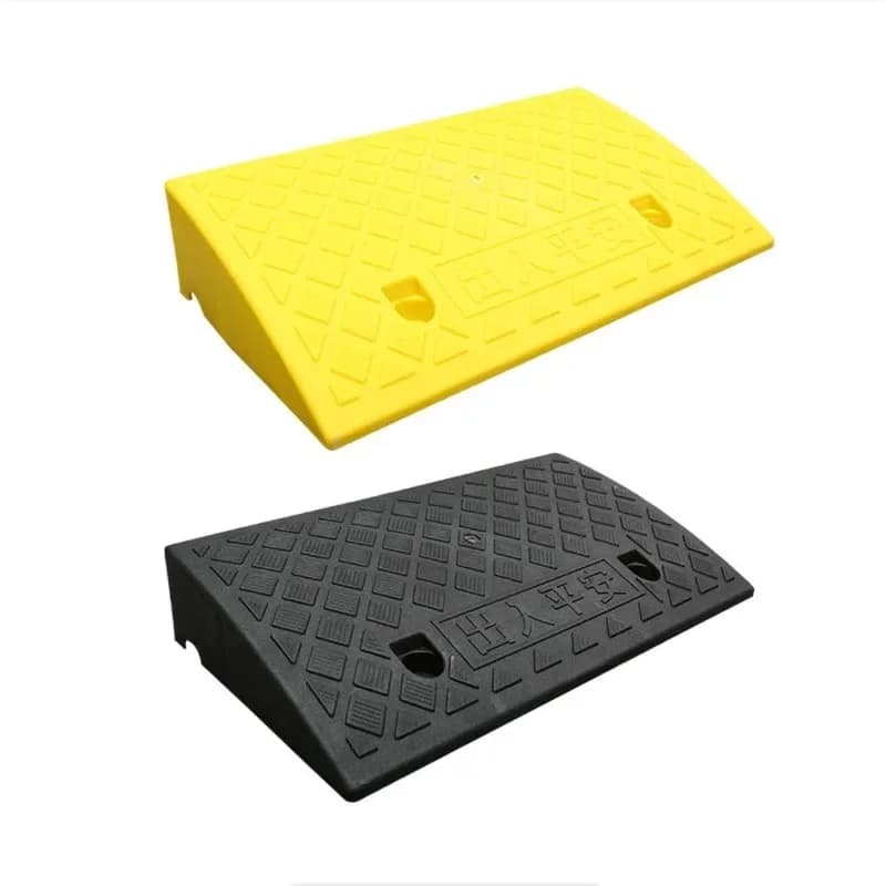 Portable Threshold Ramp 3/5/6/7/8/9/10cm Height Non-Slip Surface Durable Ramp for Car Motorcycle Wheelchair Scooter Pets Access