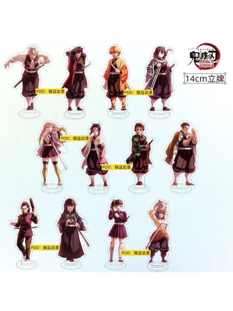 Demon Slayer: Kimetsu No Yaiba Infinity Castle Acrylic Stand Figure Two-dimensional 14CM Double-sided Anime Peripheral