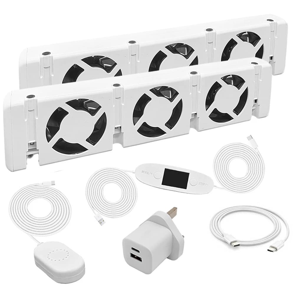 Radiator Ventilator Smart Radiator Fan DC 5V 0.2A Home Improvement Temperature Sensor Flame Retardant High Quality