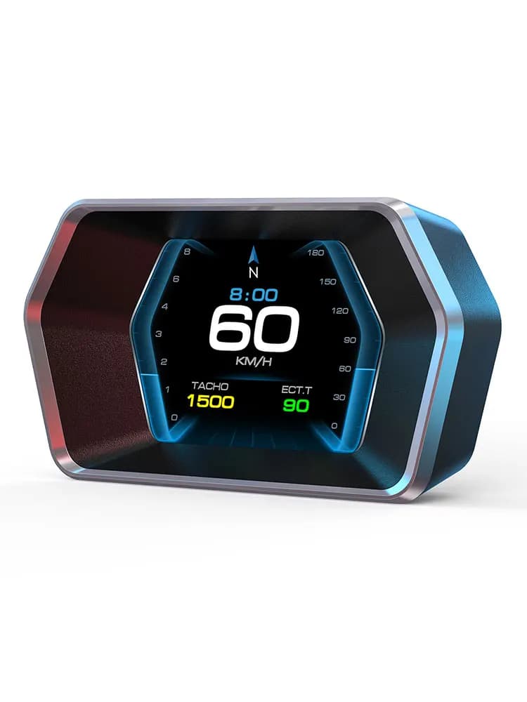 OBD2 GPS On-board Computer Windshield Projector Car Electronics Digital Head Up Display OBD+GPS Smart P17 For HUD Overspeed Warn
