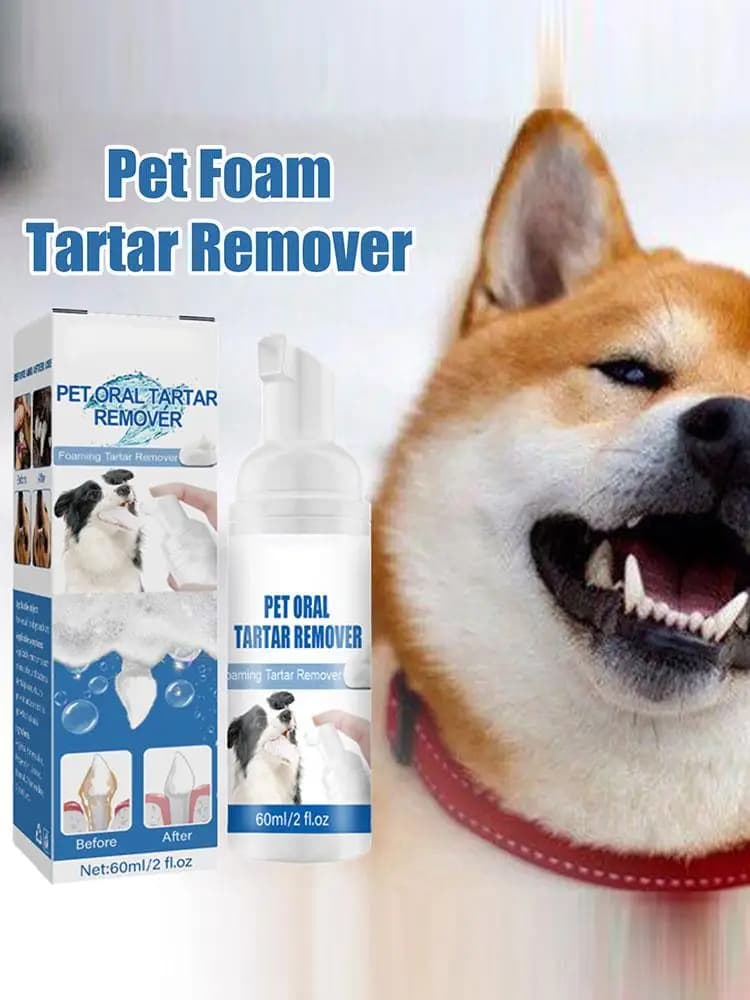 Pet Mouth Tartar Remover For Dogs Natural Dental Care Solution Foam Control Tarter Plaques Clean Teeth Without Brush Prevent