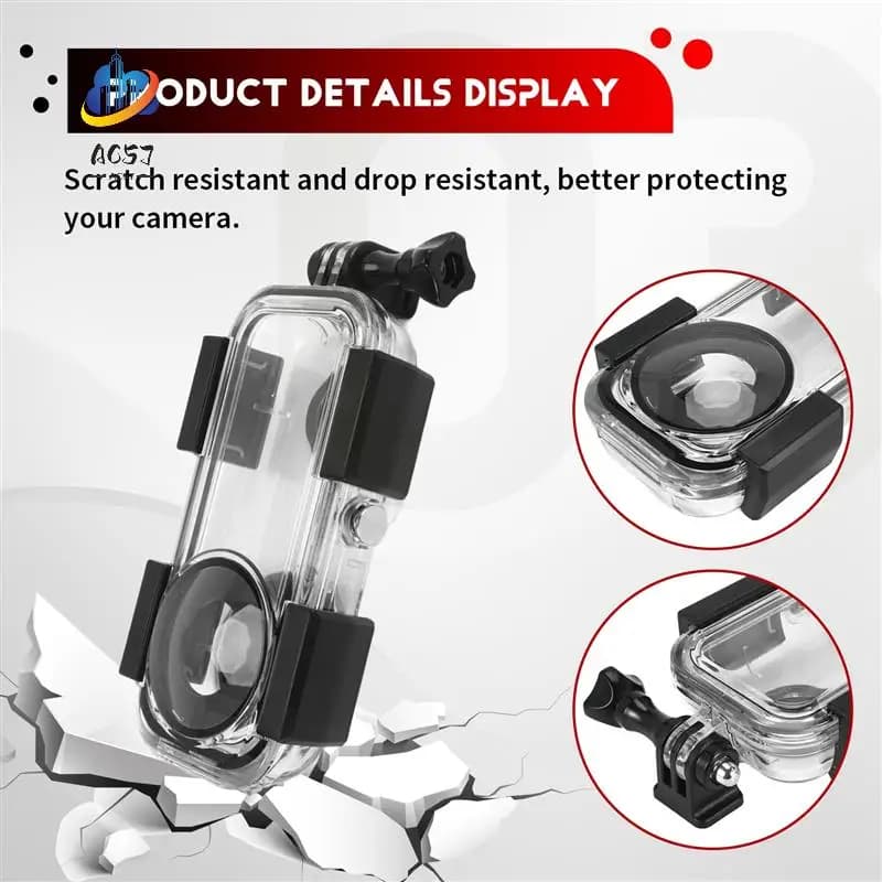 AC57-Waterproof Housing Case For Insta360 ONE X2, Underwater Dive Protective Shell 40M (131Ft) Aciton Camera Accessories