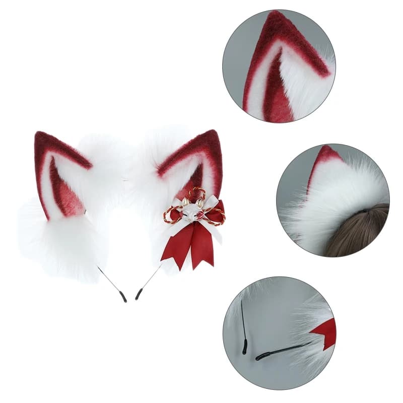 Cute Animals Fox Ears Durable Hair Hoop Women Headband Makeup Head Band for Washing Face Shower Christmas Hair Dropship