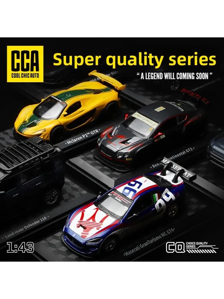 CCA 1:43 Ultra Exquisite Series Simulated Sports Car Model Fashionable Trendy Play Table Decoration Boutique Collection Gift