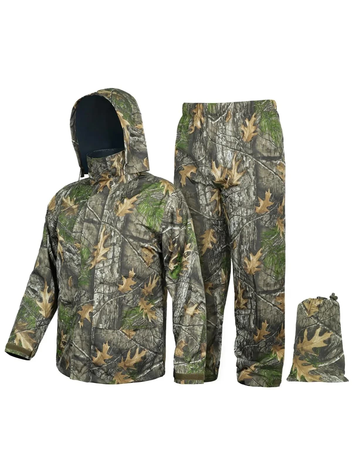 Waterproof Raincoat Rain Pants Suits Outdoor Fishing Hunting Clothes Motorcycle Riding Camping Hiking Split Hooded Rain Jacket