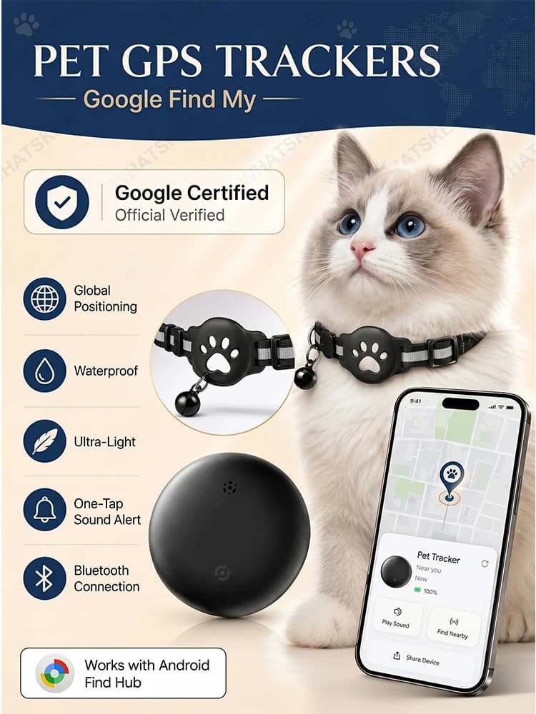 Adjustable Pet Collar Gps Tracker Google Find My Android Finder Location Tracker Kits Pet Supplies Cat Pet Electronic Devices