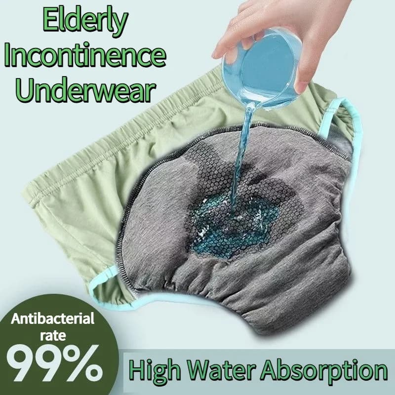 Graphene Cotton Diaper High Absorption Elderly Anti-Side Leakage Brief Washable Bed Care Urine Leakage Incontinence Underwear