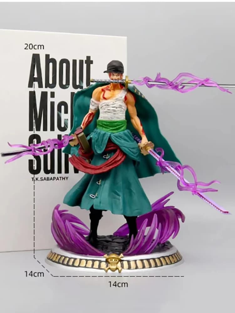Anime One Piece Roronoa Zoro Anime Action Figure Model Gifts Collectible Figurines for Kids