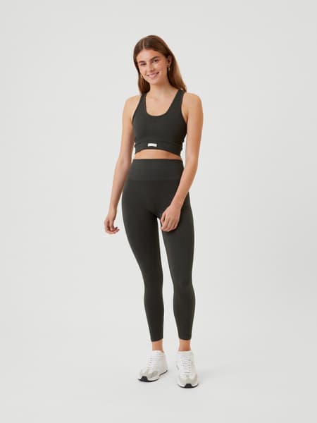 Björn Borg Studio Seamless Rib Tights Green, L