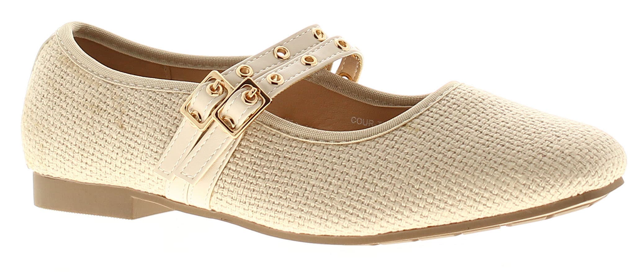 Apache Halima Womens Flat Shoes Beige, 5