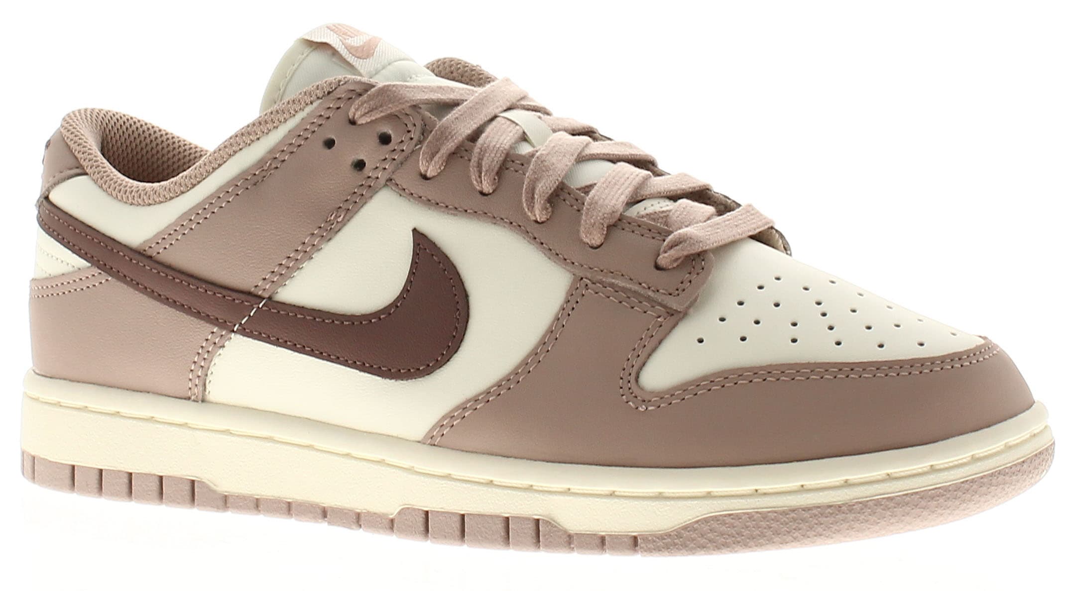 Nike Dunk Low Women's Cream & Brown Leather Trainers, Size: 5.5