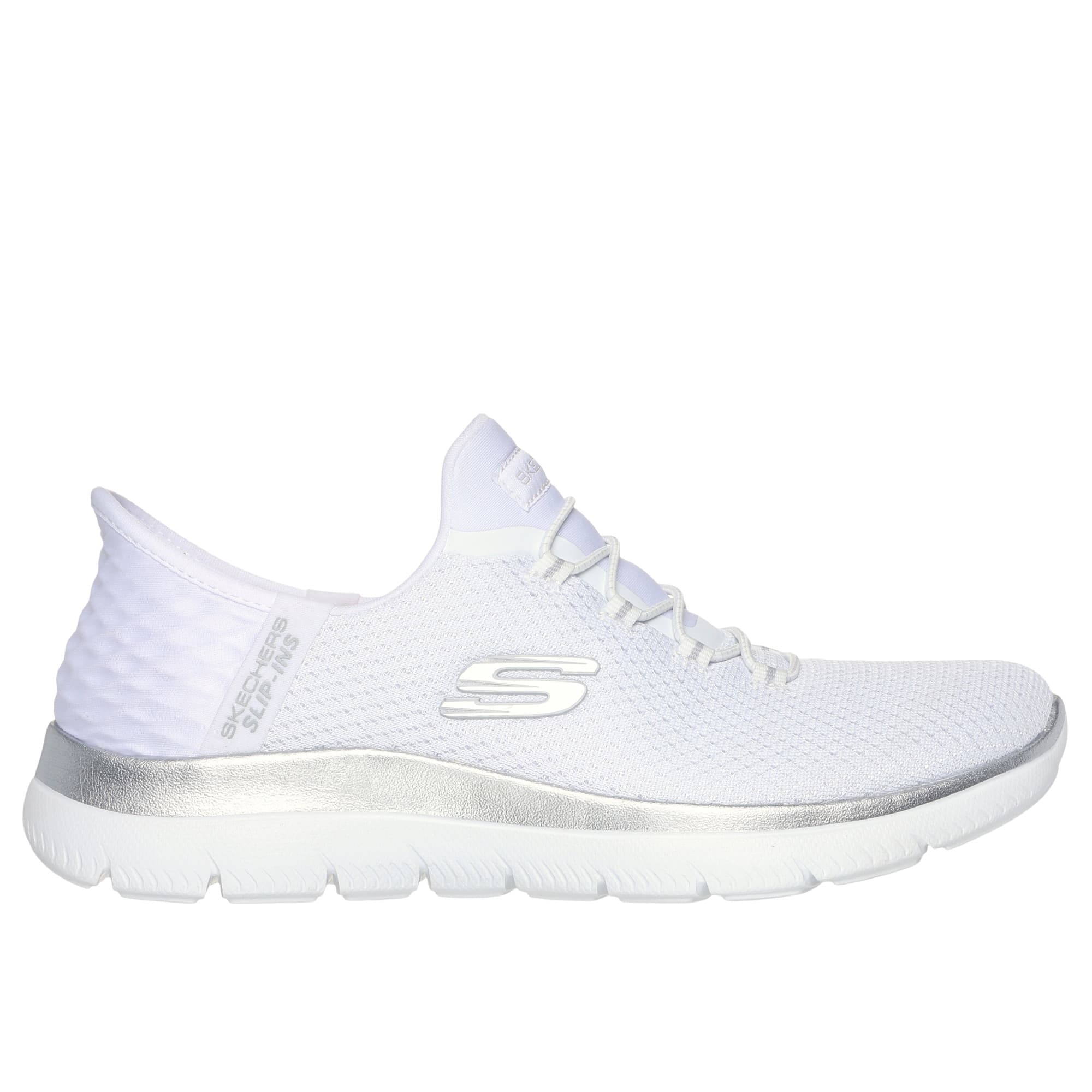 Skechers Slip Ins: Summits Di Womens Trainers White/silver, 5