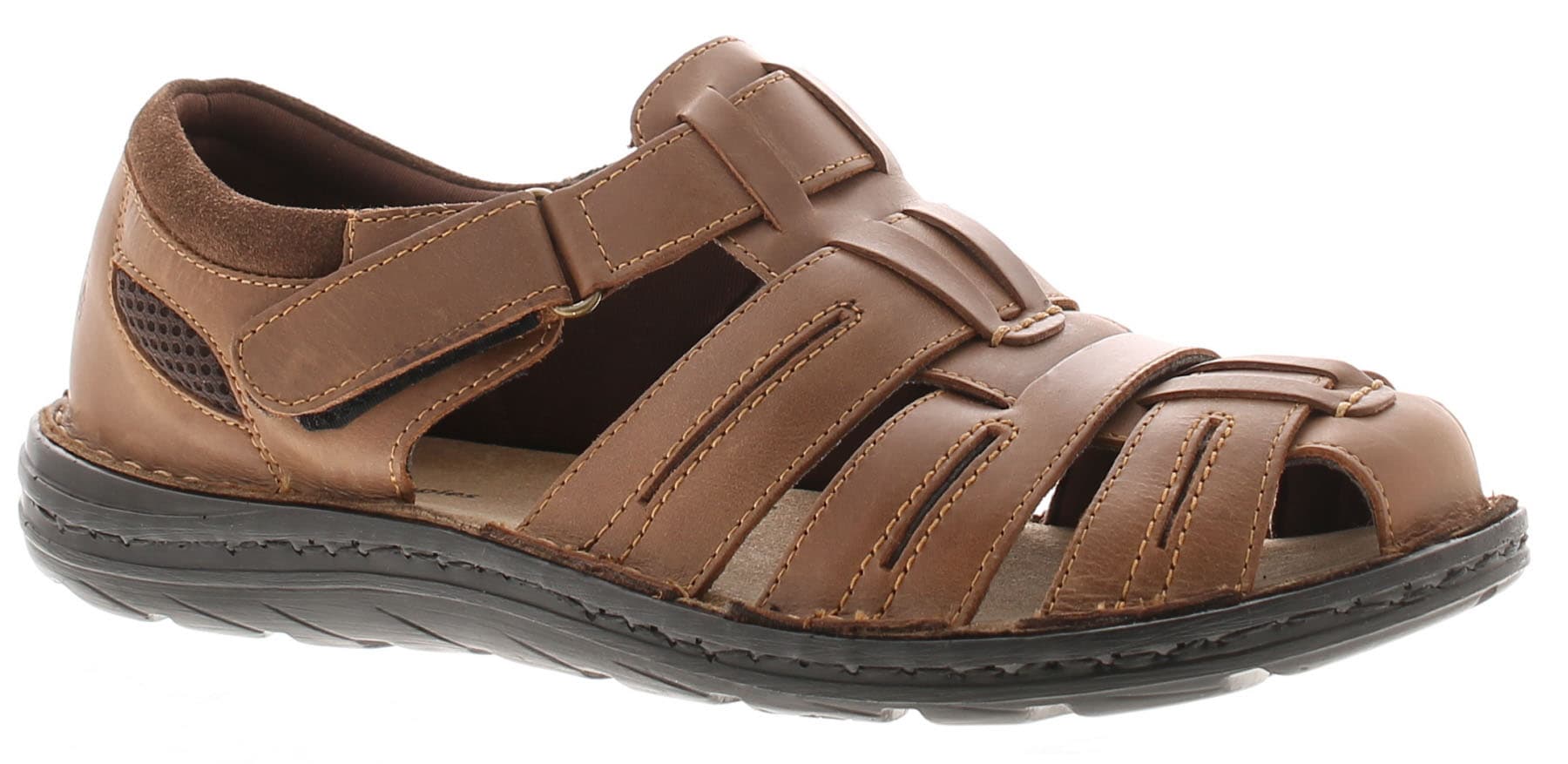 Hush Puppies Albert Fisherman Mens Walking Sandals Tan, Brown, 11