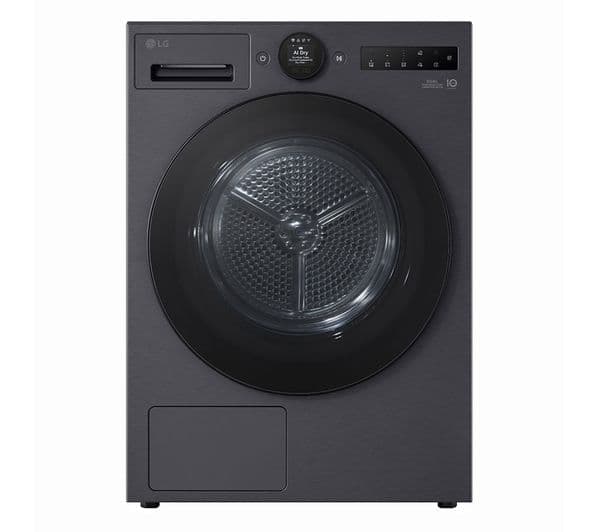 LG ELCTRNC Series 7 AI Dry RHX7010TBB 10 kg Heat Pump Tumble Dryer - Matte Black