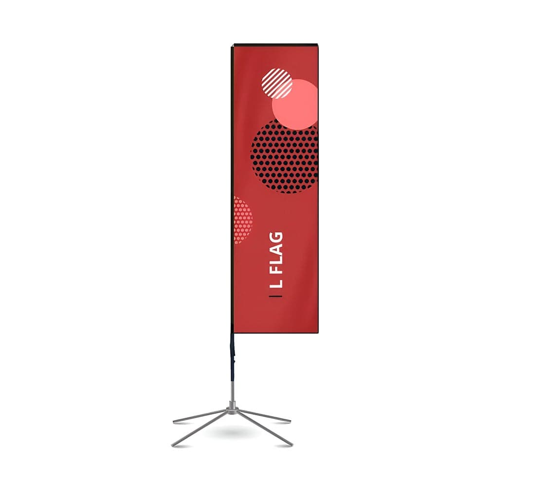 L-Flag Outdoor Banner - Buy Custom Printed Flags for Advertising & Promotion