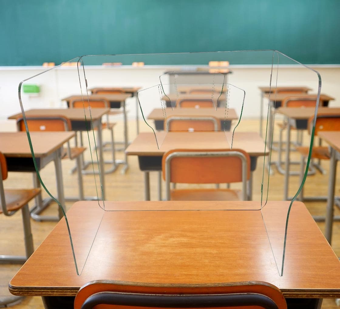 School Desk Sneeze Screen