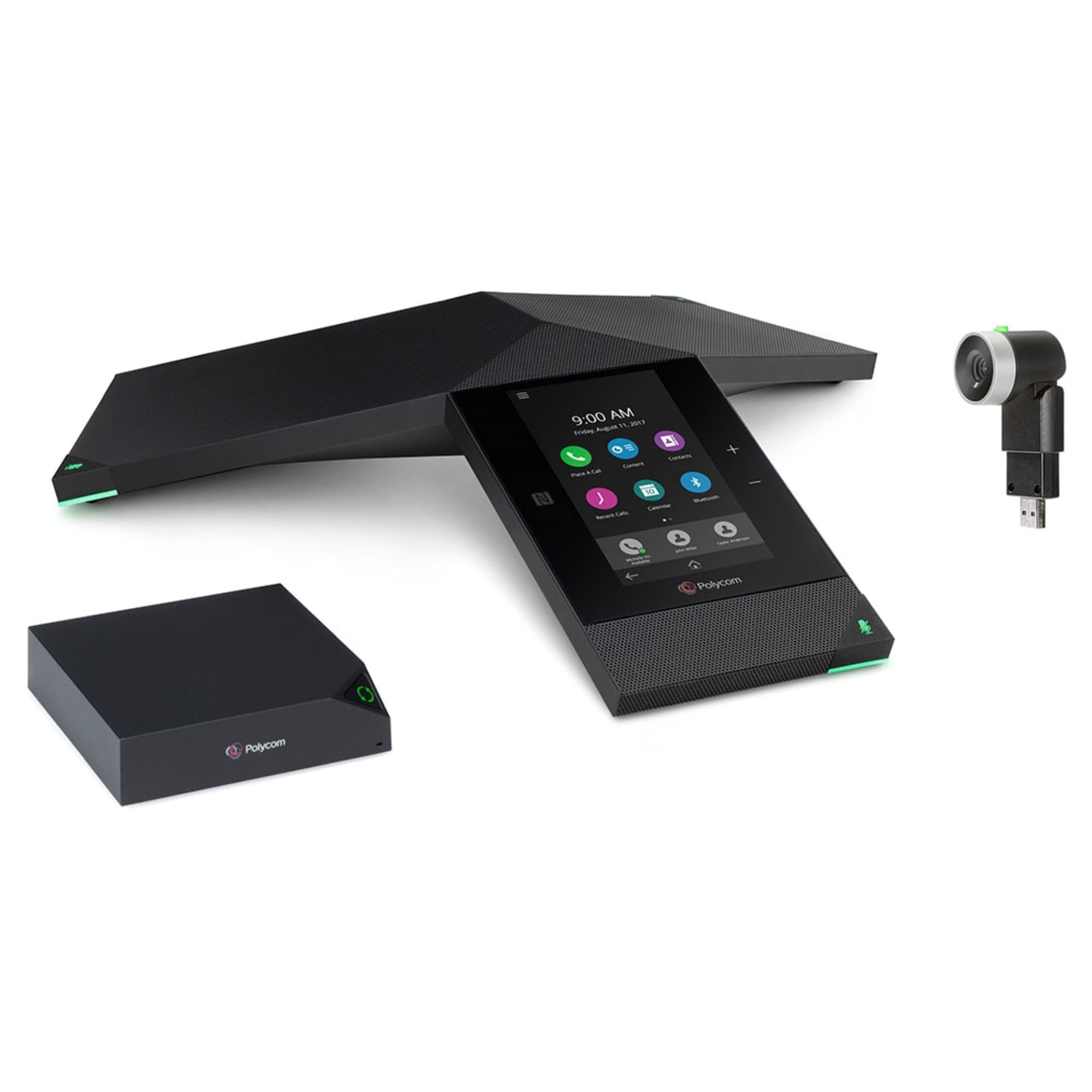 Poly Trio 8800 Collaboration Kit Conference VoIP Phone Visual+, EagleEye - Black