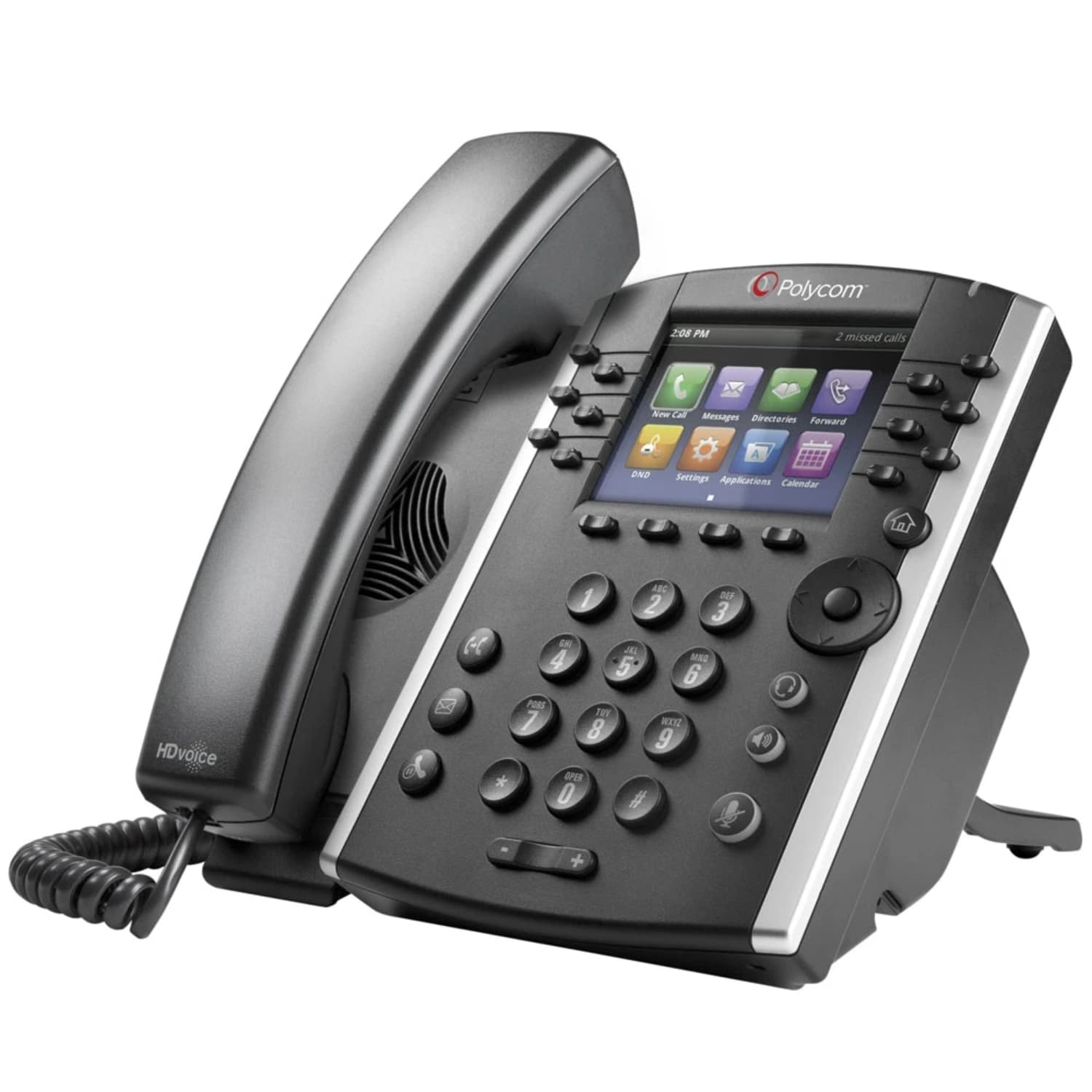 Poly VVX 411 12-line VoIP Desktop Phone Gigabit Ethernet with HD Voice 20 POE Without Power Supply - EOL