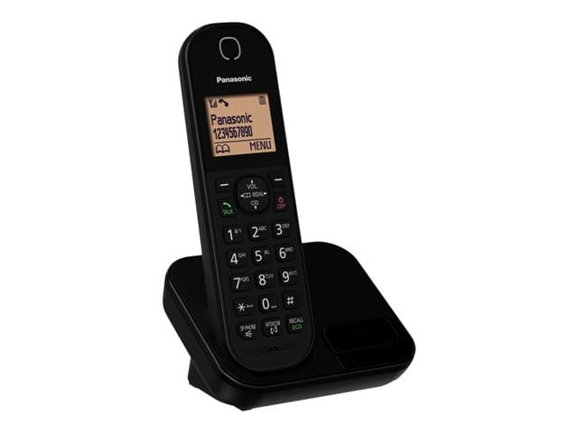 Panasonic KX-TGC410EB - cordless phone with caller ID/call waiting - 3-way call capability