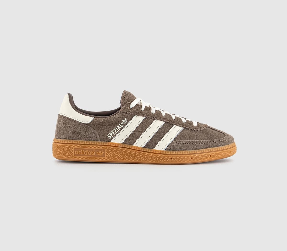adidas Men's Brown & Offwhite Suede Handball Spezial Trainers, Size: 9.5