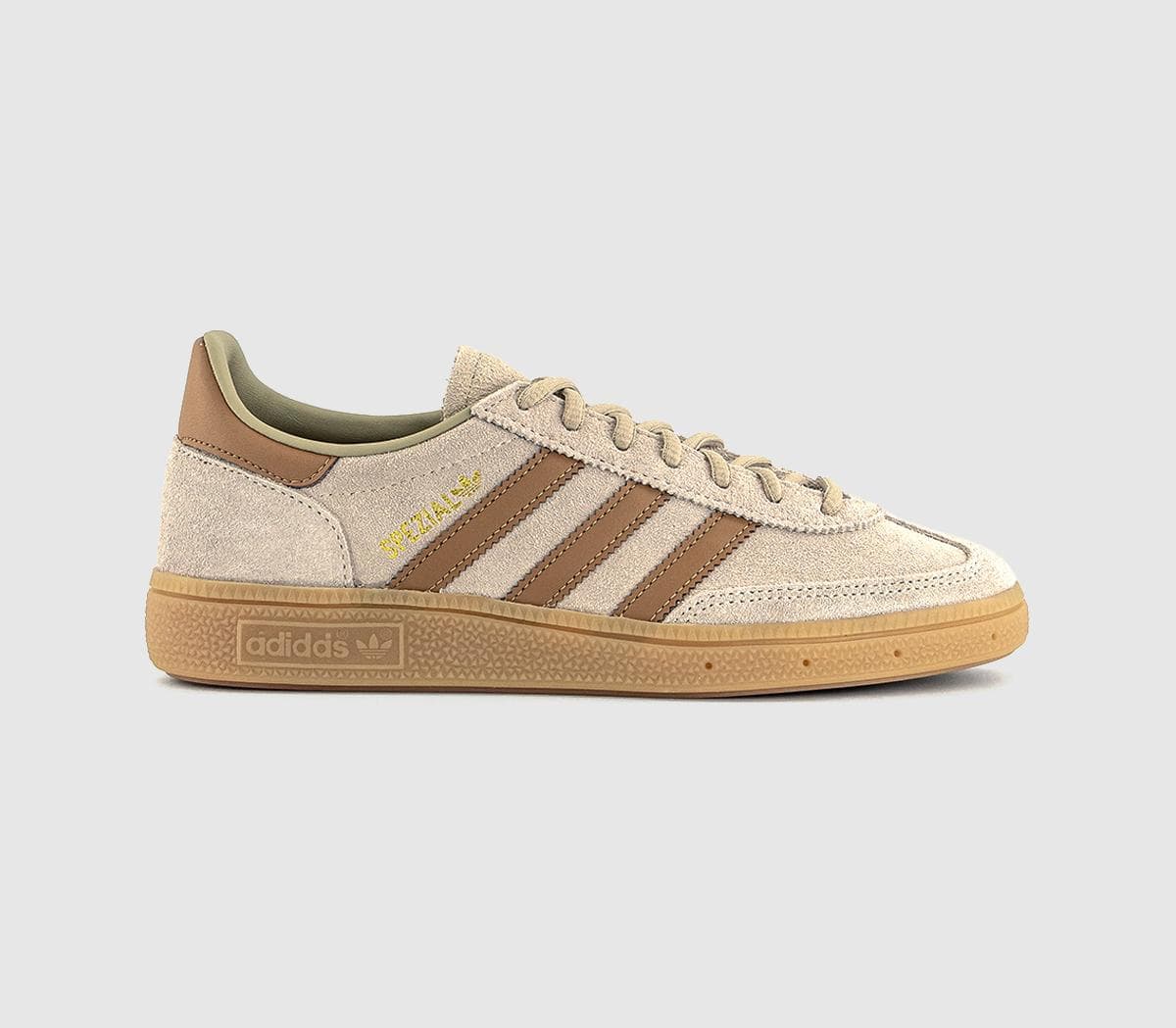 adidas Womens Handball Spezial Trainers Wonder Beige Cardboard Gum In Natural, 11.5