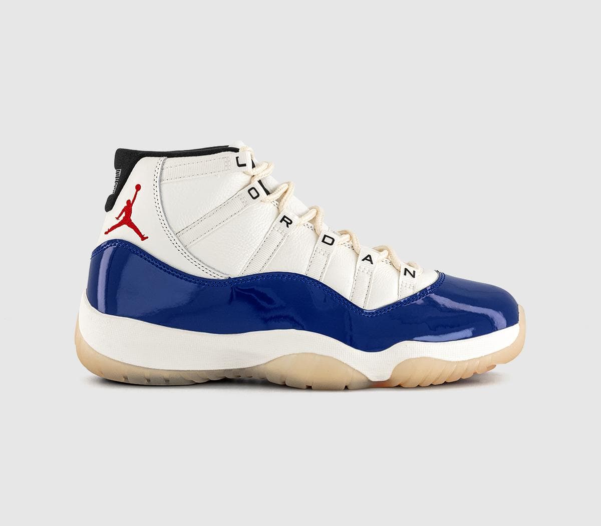 Jordan Mens Air 11 Trainers Deep Royal Blue Fire Red Sail Black Muslin, 6 EU40