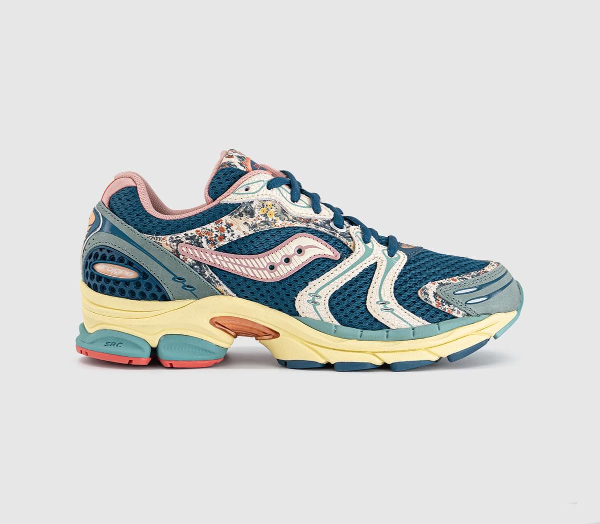 Saucony Womens Progrid Triumph 4 Trainers Blue Beige, 6.5