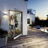 Large Hinged Fly Screen Door | 120x240cm | White | Expert